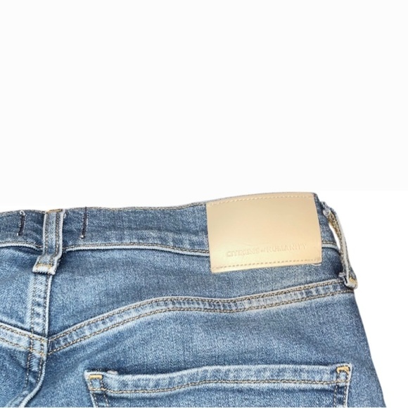 Citizens of Humanity daphne crop size 27 classic timeless straight jean raw hem - Picture 7 of 9